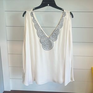 BCBG Maxazria Draped Blouse